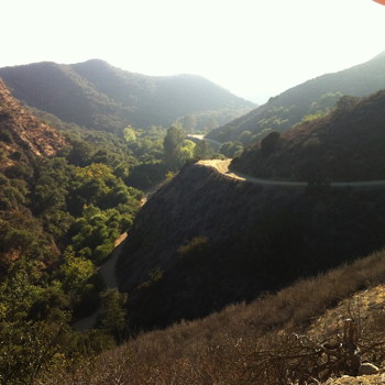 On the trail to Paradise Falls in Wildwood Park, Thousand Oaks. Photo by Pauline Adamek.