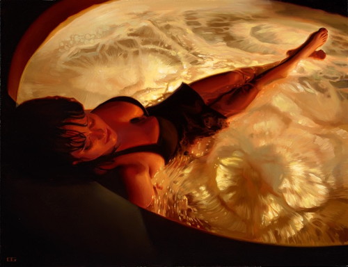 Ahh, Spa, Carrie Graber 2014 Oil on Canvas, 26 x 34”