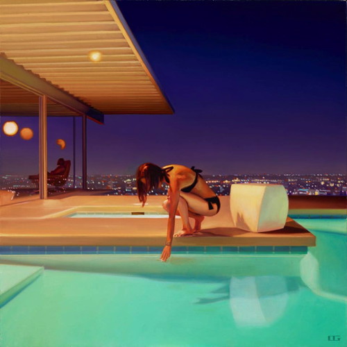 "Elements" by Carrie Graber, oil on canvas, 25 x 25" - 2014 
