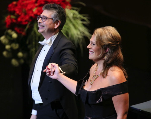 Sondra Radvanovsky and Anthony Manoli Photo credit- Craig T. Matthew_Matthew Imaging — with LA Opera.