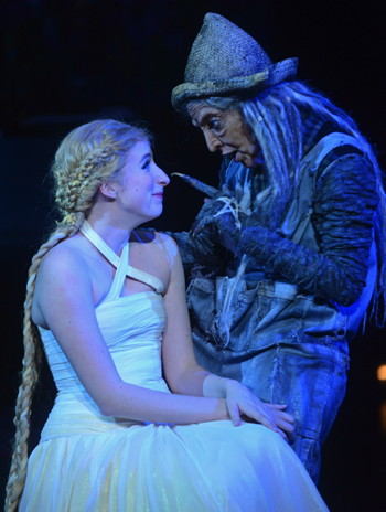ITW -Royer Bockus as Rapunzel and Miriam A Laube as The Witch - Photo by Kevin Parry