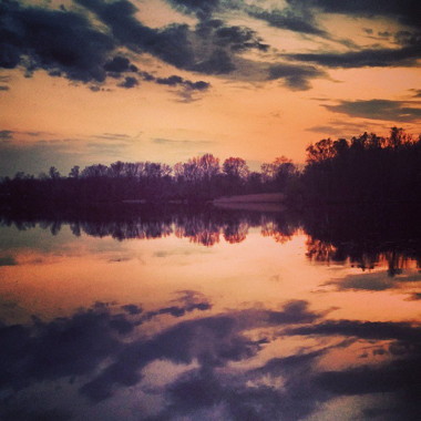 The Desna River, Russia.