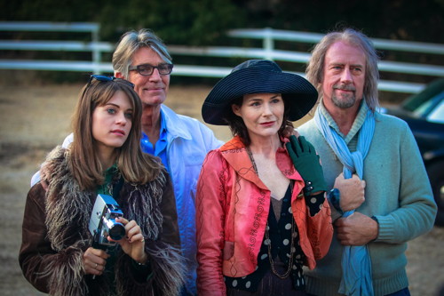 Lyndsy Fonseca, Eric Roberts, Saxon Trainor and Xander Berkeley in 'Moments of Clarity.' Photo by Carol Sue Stoddard.