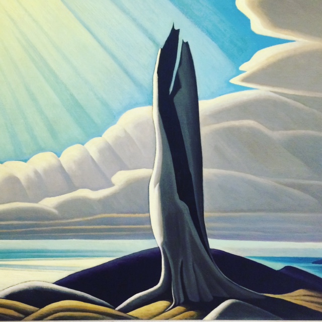 Lawren Harris, North Shore, Lake Superior, 1926. Oil on canvas 40 1/4 x 50 1/8 in. (102.2 x 127.3 cm). National Gallery of Canada; Purchased 1930. ©Family of Lawren S. Harris. Photo ©NGC. Photo by Pauline Adamek. 