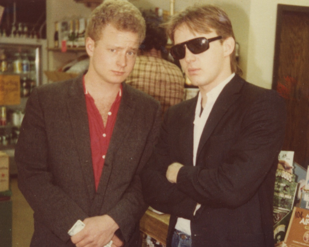 An early photo of Smart Studios founders Steve Marker and Butch Vig.