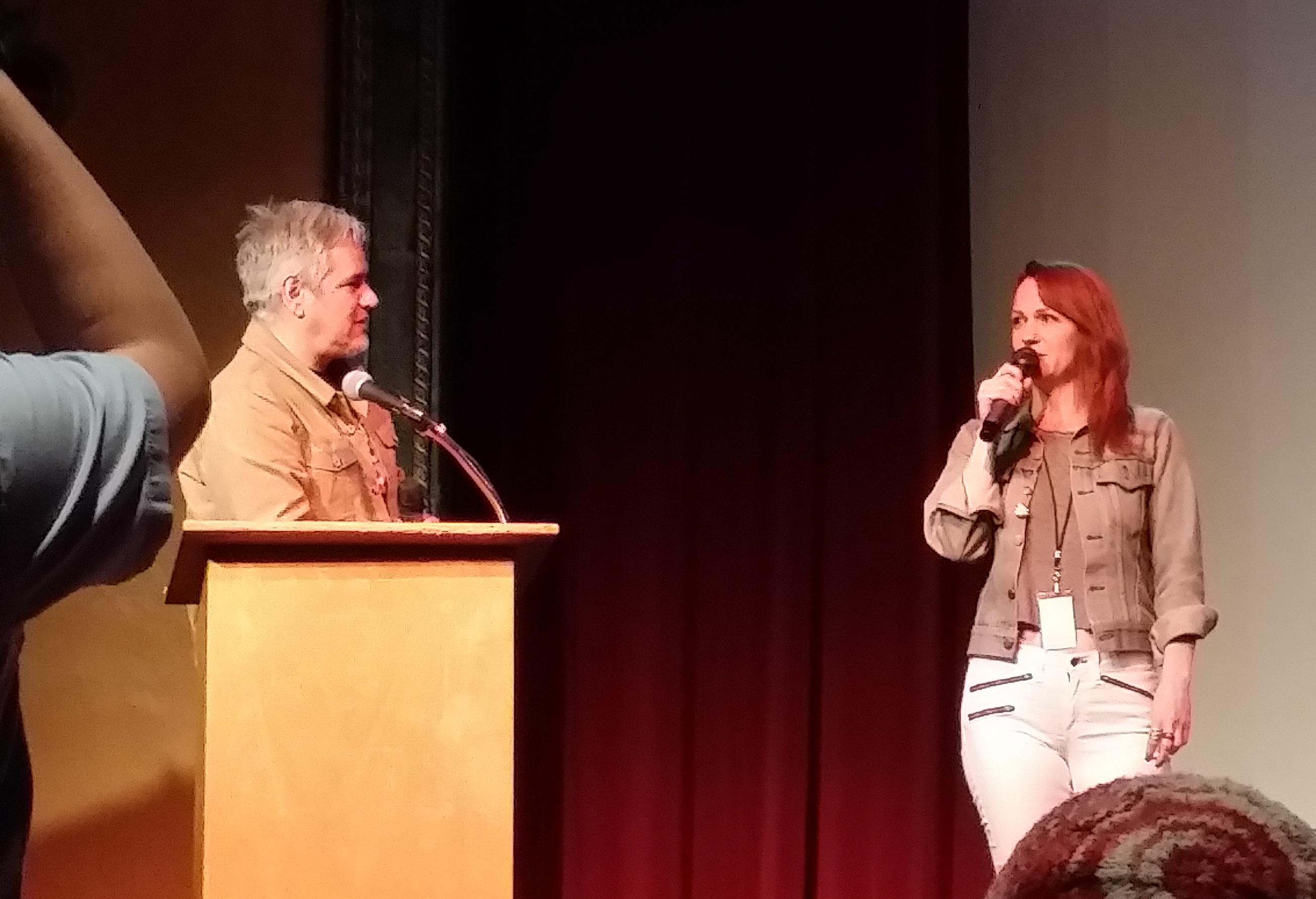 Director Angela Boatwright participates in a post-screening Q&A. Photo by Kurt Gardner.