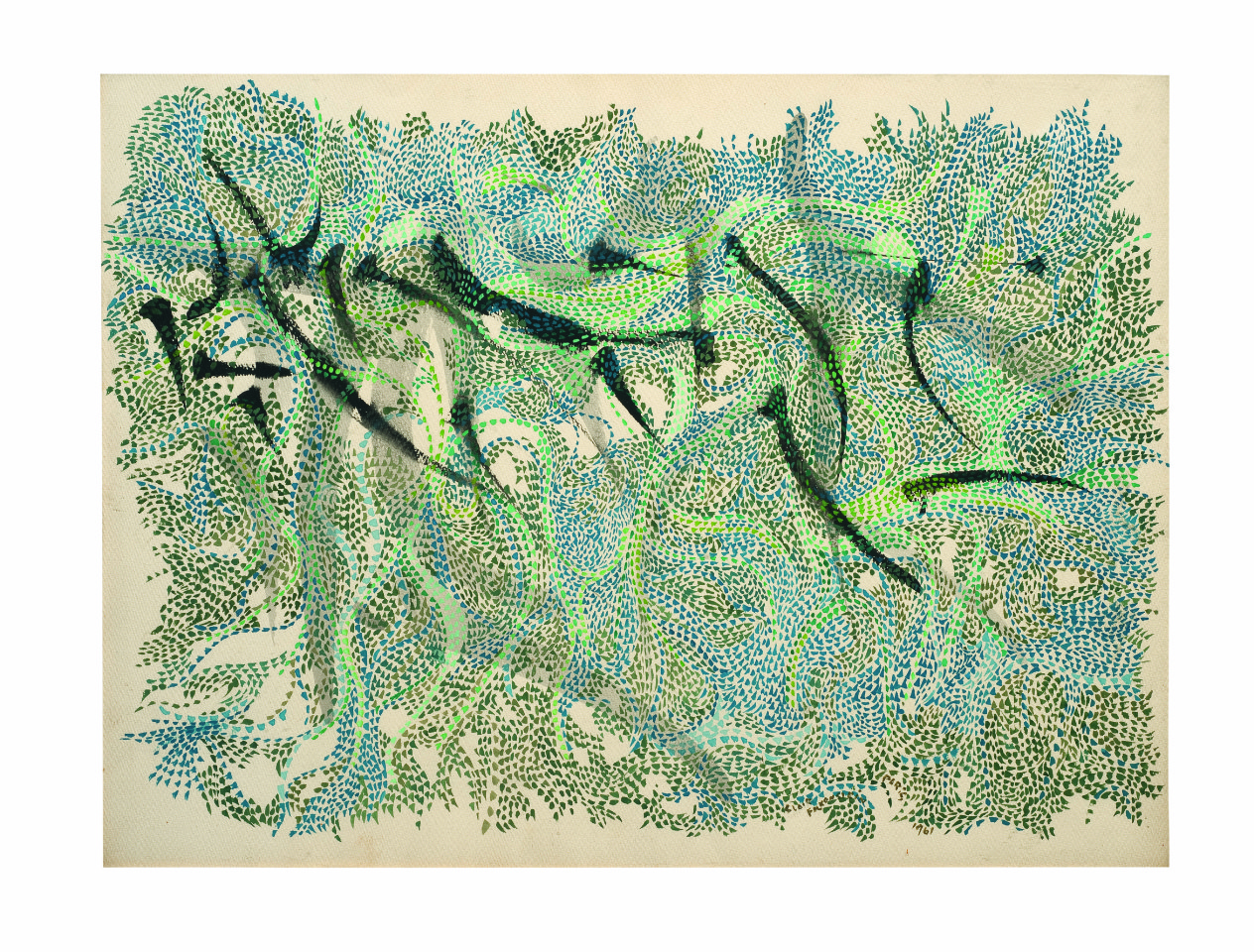 "The Sign or Moving Points," by Claire Falkenstein, 1961