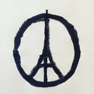 Paris Peace sign - Image created by Jean Jullien