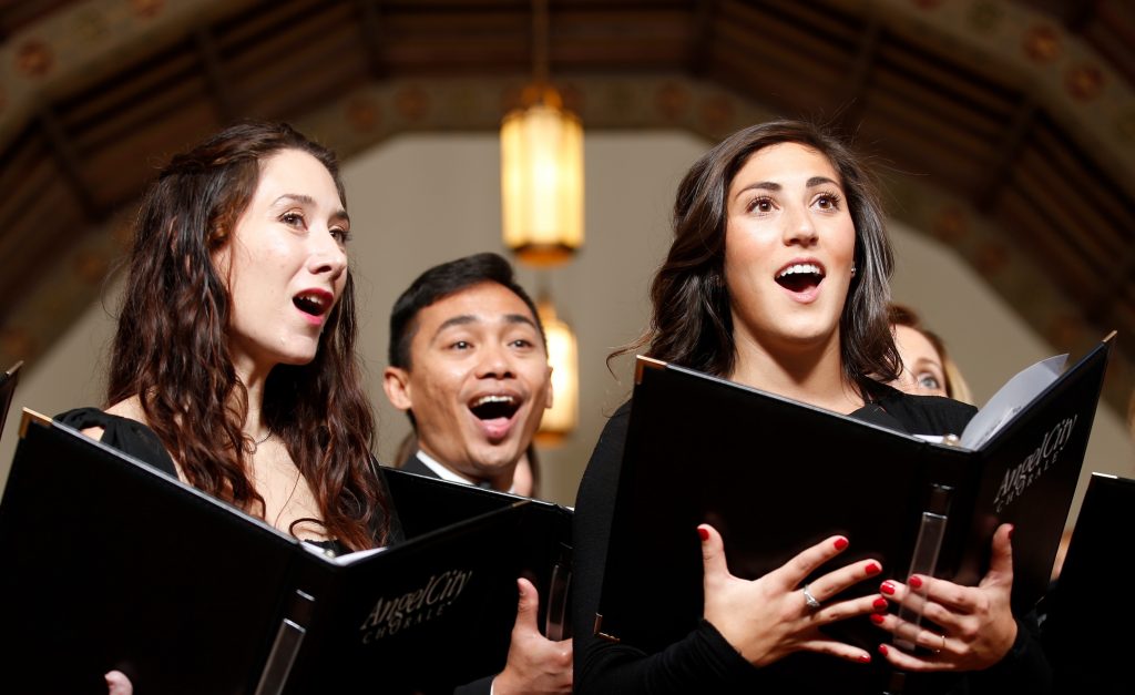 ACC singers Estella Ramirez, Philip Castro, and Victoria Morse – Photo by Moloshok Photography, Inc.