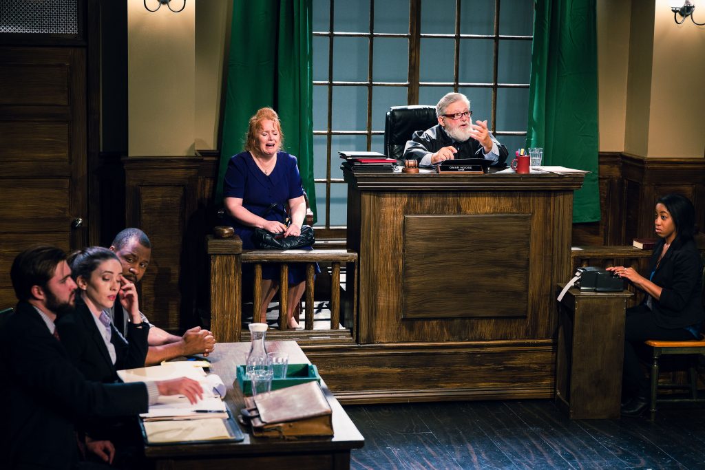 Production Still 5: Photographed by Doren Sorell from left to Right: Ian Robert Peterson, Mercedes Manning, Caroline Simone O’Brien, John William Young & Jenny Nwene.