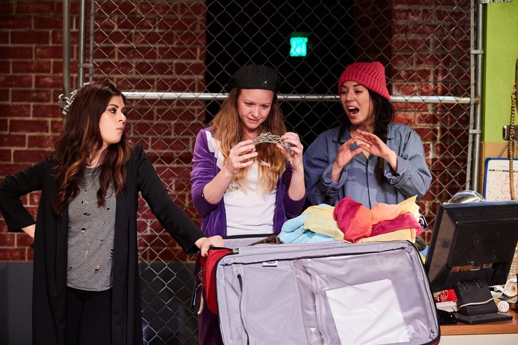 Cast (L - R):  Brittany Rizzo, Theresa Ireland, and Jacqueline Misaye PHOTO by www.dorensorellphotography.com