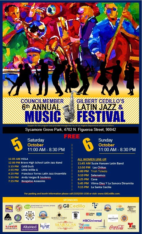 6th Annual FREE Latin Jazz & Music Festival – ArtsBeatLA